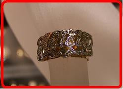 10K Gold Curved Personalized Ring