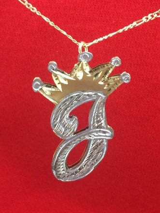 Crown Initial Necklace