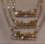 Bedazzled XO Name Plate Necklace