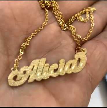 14K GP Matte Finish Necklace