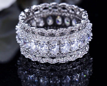 Ice on Ice CZ Ring