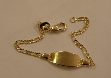 14K GP Baby ID Bracelet