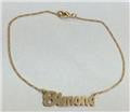 14K GP Anklet